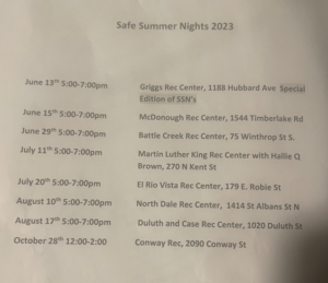 West 7th Street 2023 Safe Summer Schedule of Events